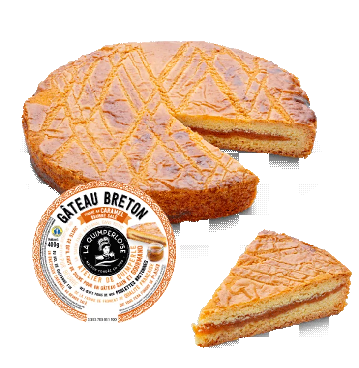 Gâteau breton fourré au caramel au beurre salé