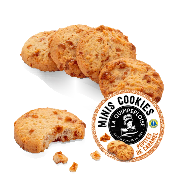 Mini cookies pépites de caramel