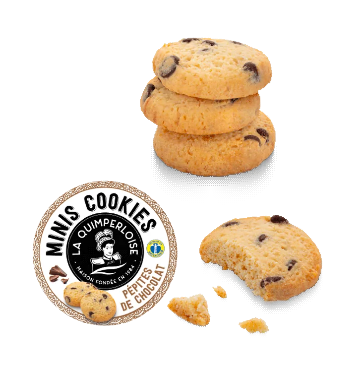 Mini cookies pépites de chocolat