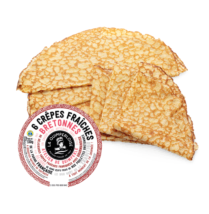 6 crêpes fraîches