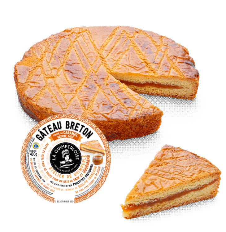 Gâteau breton fourré au caramel au beurre salé