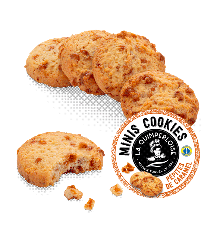 Mini cookies pépite de caramel