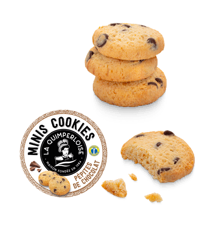 Mini cookies pépites de chocolat